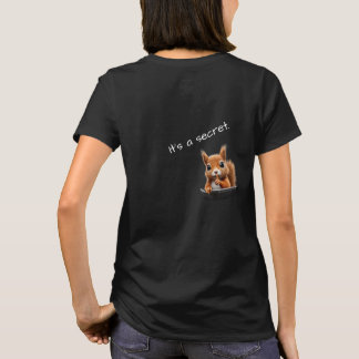 T-shirt Squirrel Spy Tee - "Shh... C’est un secret" S