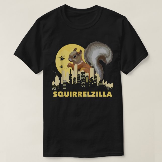 T-shirt Squirrelzilla - Écureuil de l'écureuil (Design devant)