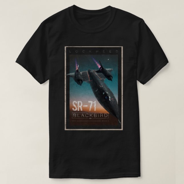 T-shirt SR-71 Blackbird (2) (Design devant)