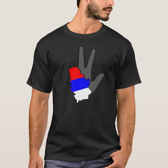 T-SHIRT SRBIJA - LA SERBIE (Devant)