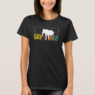 T-shirt Sri Lanka Elephant Vacances été Voyage Sri La