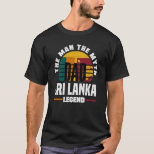 T-shirt Sri Lanka Sri Lanka Sri Lanka Fête des pères Drape