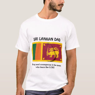 T-shirt SRI LANKAN DAD   Forte et courageuse   Personnalis