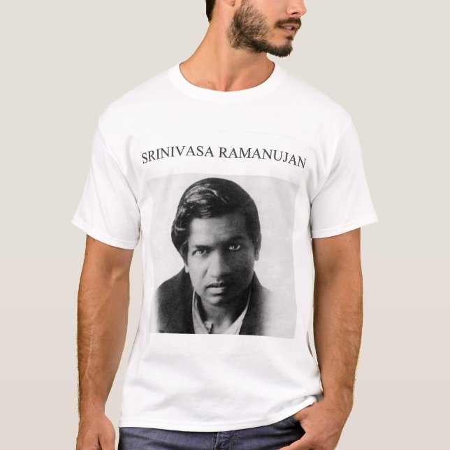 T-shirt Srinivasa Ramanujan mathématicien le plus extraord (Devant)