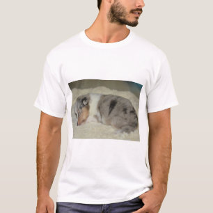 T-shirt SS Blue Merle Vêtements de chiot blanc et tan