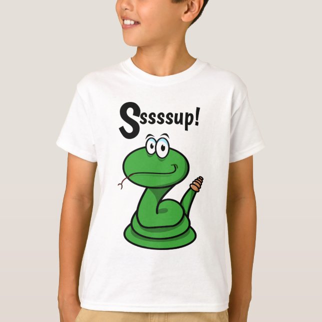 T-shirt Sssssup ! Serpent (Devant)