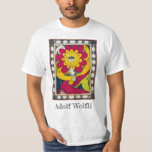 T-shirt St. Adolf-Trone, Fleur Visage   Adolf Wö lfli  