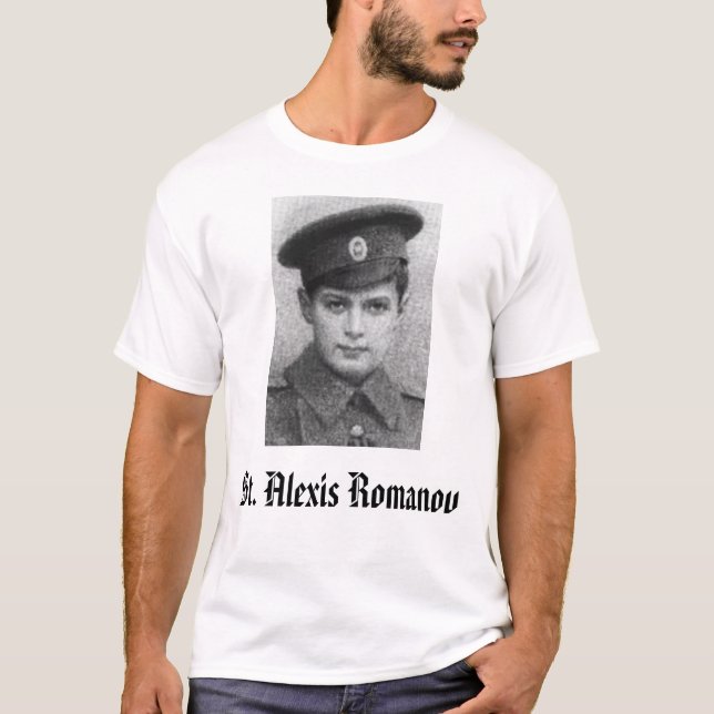T-shirt St Alexie, St Alexis Romanov (Devant)