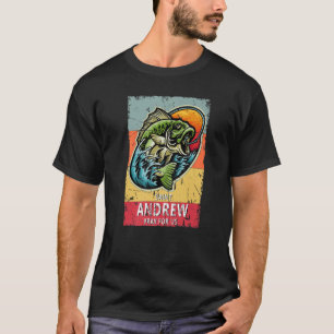 T-shirt St Andrew Patron de Pêche Saint de Fisherman Catho