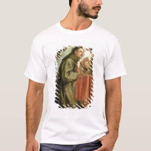 T-shirt St Anthony de Padoue adorant l'enfant du Christ