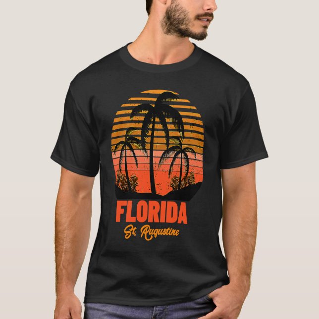 T-shirt St Augustine Beach Florida (Devant)
