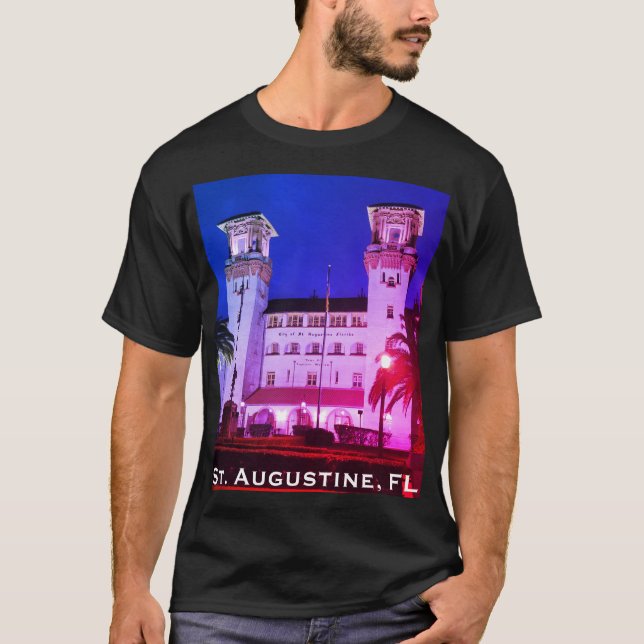 T-shirt St. Augustine, FL - Hotel Alcazar (Devant)