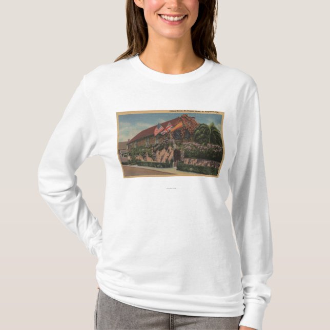 T-shirt St Augustine, FL - vue de St Francis (Devant)