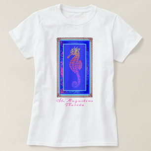 T-shirt St Augustine Florida Colorful Seahorse