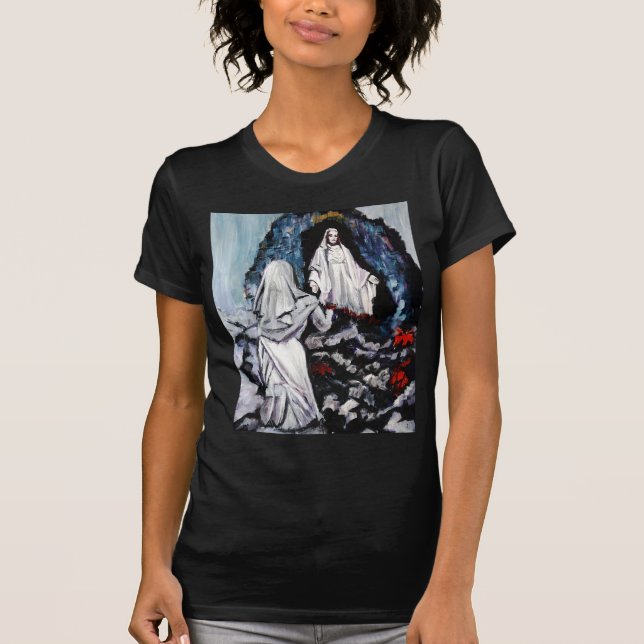 T-shirt St Bernadette à la grotte (Devant)