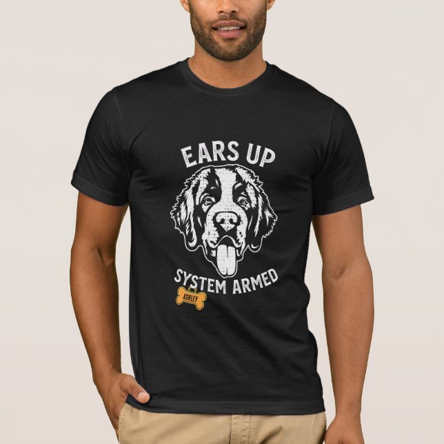 T-shirt St. Bernard Big dog Armé (Devant)
