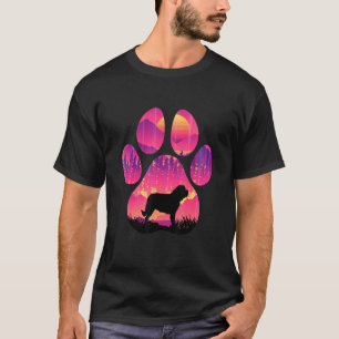 T-shirt St Bernard Paw Maman Papa Chien Femmes Hommes