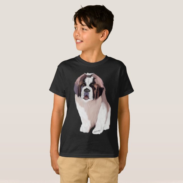 T-shirt St. Bernard Puppy (Devant entier)