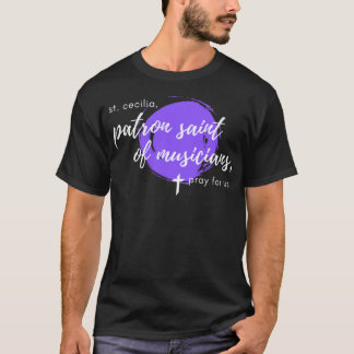 T-shirt St. Cecilia, Patron Saint des Musiciens, catholiqu