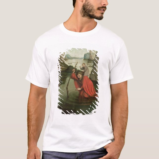 T-shirt St Christopher portant l'enfant du Christ (Devant)