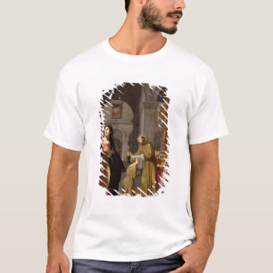 T-shirt St Clare recevant le voile de St Francis