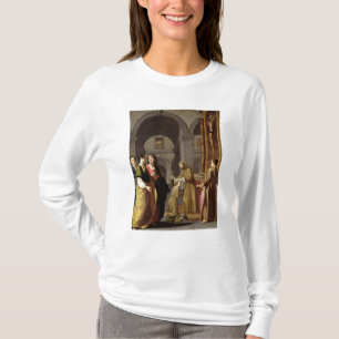 T-shirt St Clare recevant le voile de St Francis