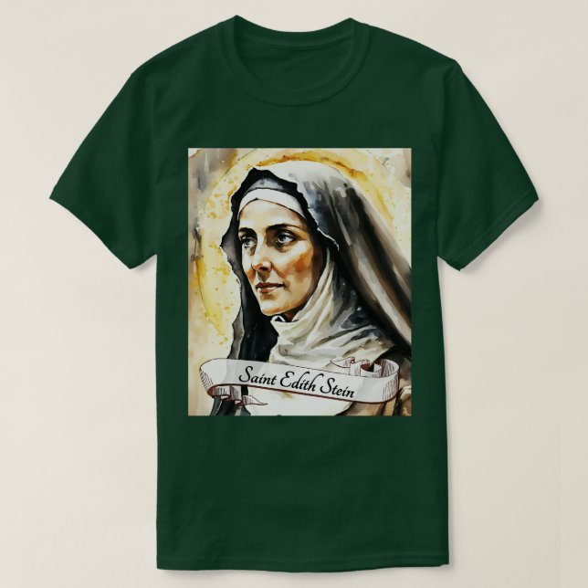 T-shirt St Edith Stein Église catholique Saints Gi religie (Design devant)