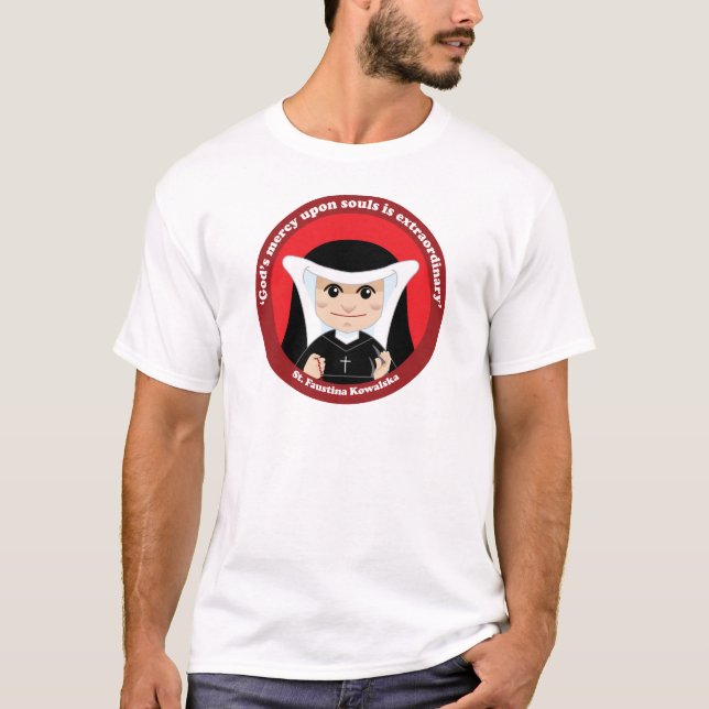 T-shirt St Faustina Kowalska (Devant)