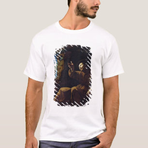T-shirt St Francis d'Assisi a consolé par un ange