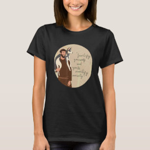 T-shirt St François d'Assise Patron des animaux Catho
