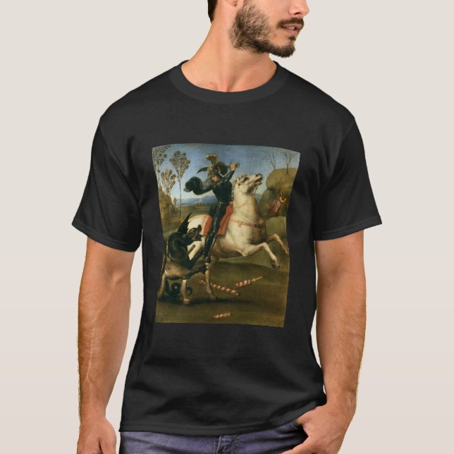 T-shirt St George combattant le dragon (Devant)