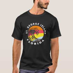 T-shirt St George Island Floride Vacances Souvenir Océan W
