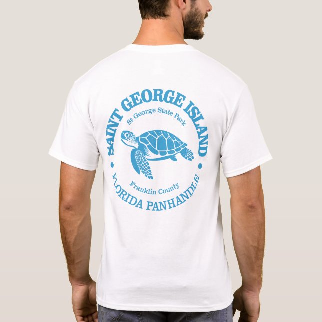T-shirt St George Island (tortue de mer) (Dos)
