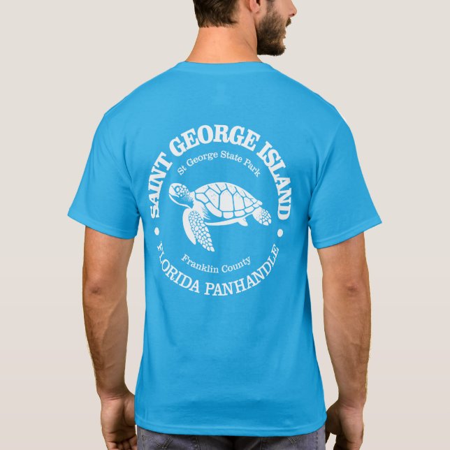 T-shirt St George Island (tortue de mer) (Dos)