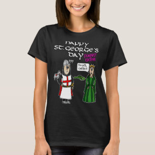 T-shirt St Georges Day George Dragon Princesse Edi féminis