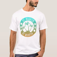 St Maarten Ocean Aqua Blue Gradient Sint Martin