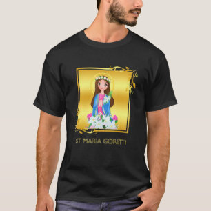 T-shirt St Maria Goretti Pureté Saints catholiques Lys Sym