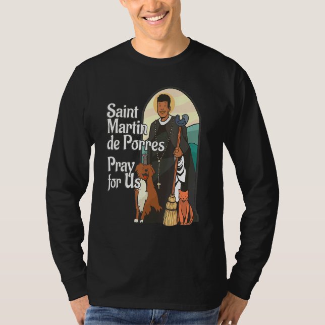 T-shirt St Martin De Porres Saints Noirs Africains-América (Devant)
