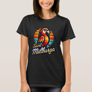 T-shirt St Milburga Oiseaux Sauvages Perroquet Shropshire 