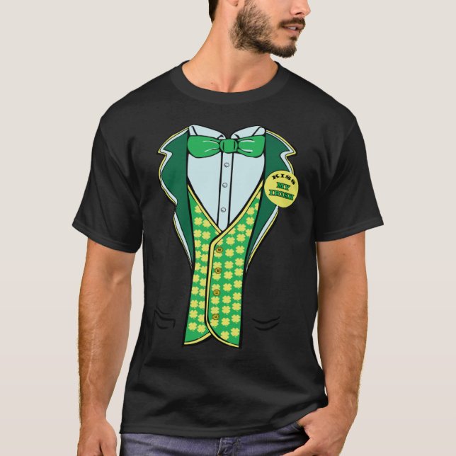 T-shirt St Paddy s Green Tuxedo  Irish St Patrick s Leprec (Devant)