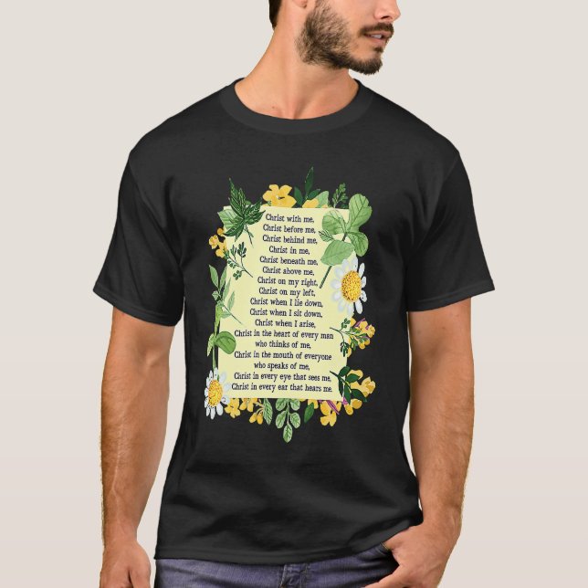 T-shirt St Patrick Breastplate Prayer Patrick's Day Cathol (Devant)