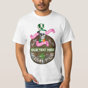 T-shirt St patrick de l'équipe de boisson irish Girls pers