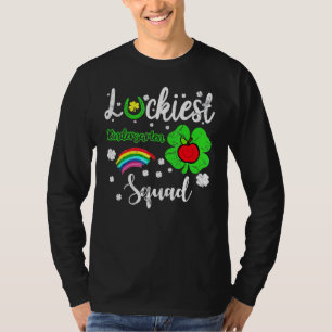 T-shirt St Patrick Jour enseignant Cute Luckiest Kindergar
