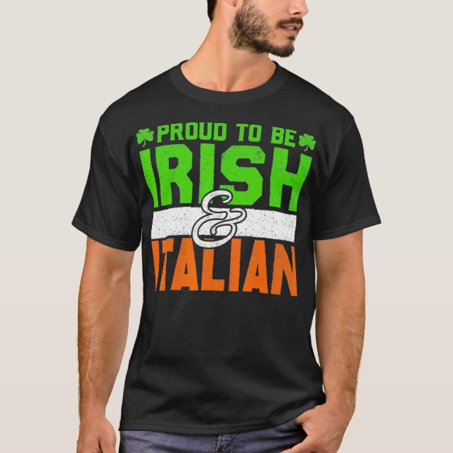 T-shirt St patrick Paddys Day Irish Italien Green Gift (Devant)