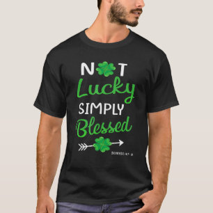 T-shirt St patrick Pas Lucky Simple Blessé Foi Christi