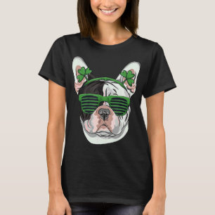 T-shirt St Patrick S Day French Buldog Lunettes de soleil