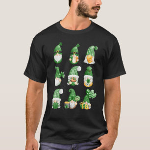 T-shirt St Patrick S Day Shamrock Gnome Cute Collection Lu
