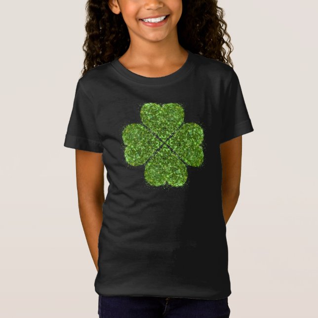 T-Shirt St Patrick’s day, trèfle vert irlandais (Devant)