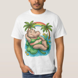 T-shirt St. Patrick’s Tropical Pool Party for Hippo lovers