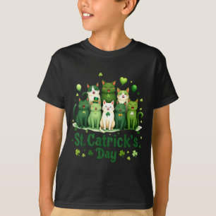 T-shirt St Patricks Catricks Journee Chats Saint Pattys Fe